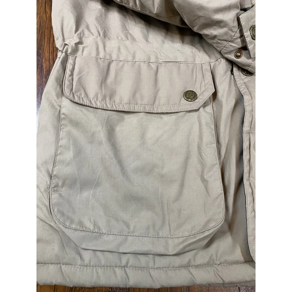 Canyon Guide Outfitters Mens Tan Flannel‎ Lined Field Jacket Barn Coat Size L